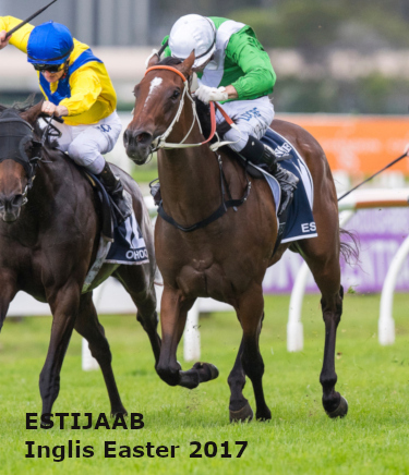 ESTIJAAB (Snitzel - Response) wins the G1 Golden Slipper. Ridden by Brenton Avdulla. Photo - Bronwen Healy. The Image is Everything. Bronwen Healy Photography.